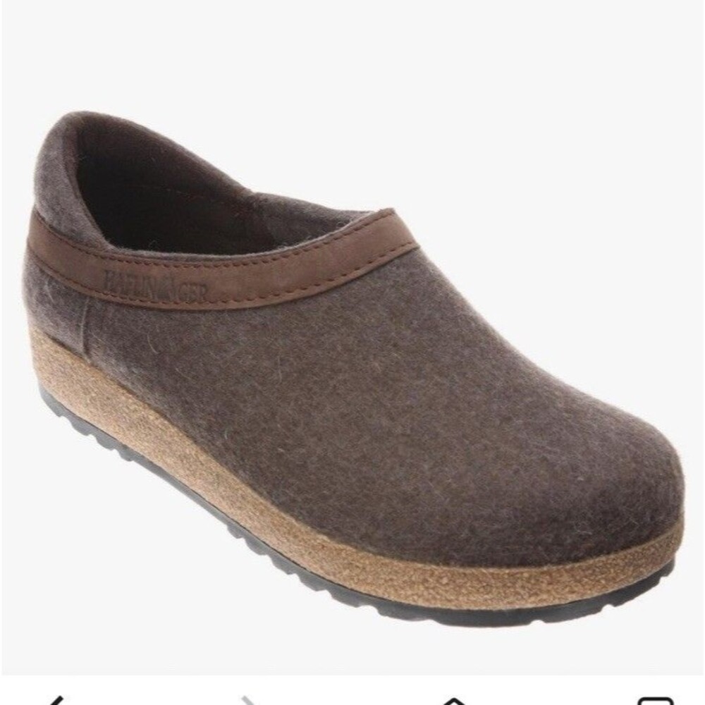 Haflinger Grizzly Buffalo Clogs Mules Slippers Wool Slip On Shoes 37 Us 8 Women